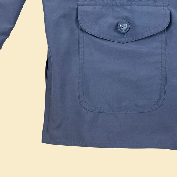 1980s M blue blazer Haband, Salon Studio, vintage 80s womens light blue jacket - Picture 10 of 10